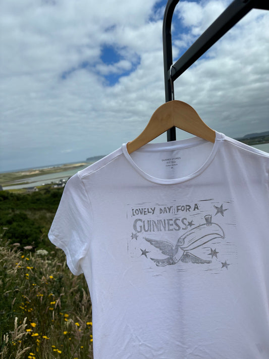 Lino Printed Guinness T-Shirt