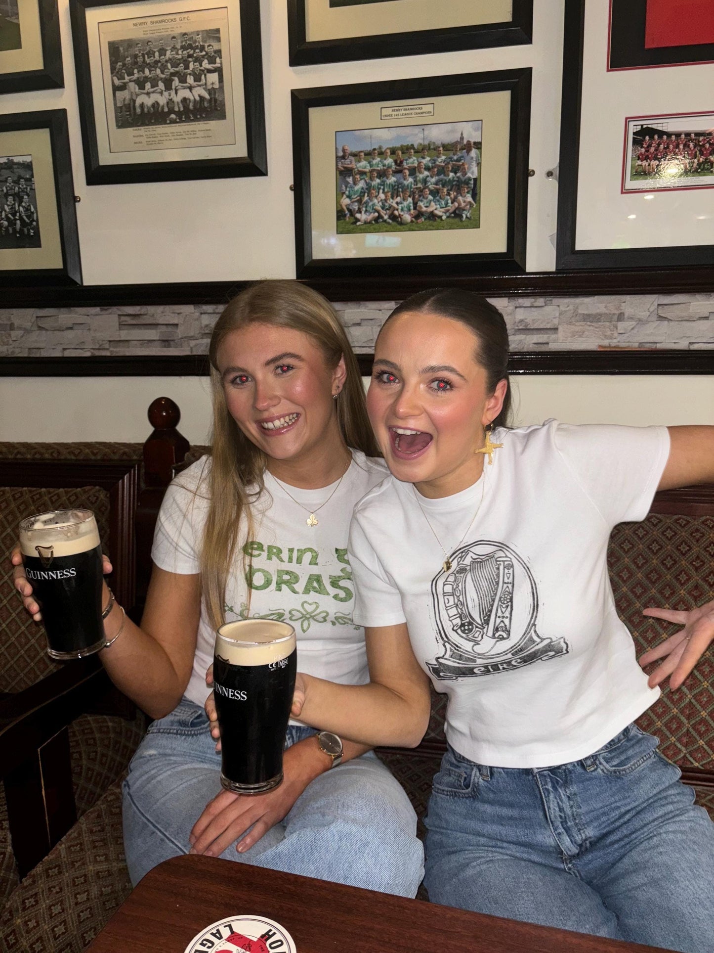 Lino Printed Erin Go Bragh T-Shirt