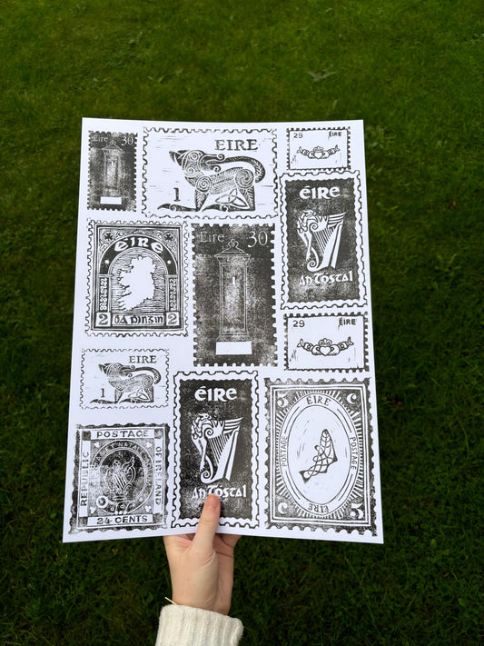 Stampaí na hÉireann A3 Art Print