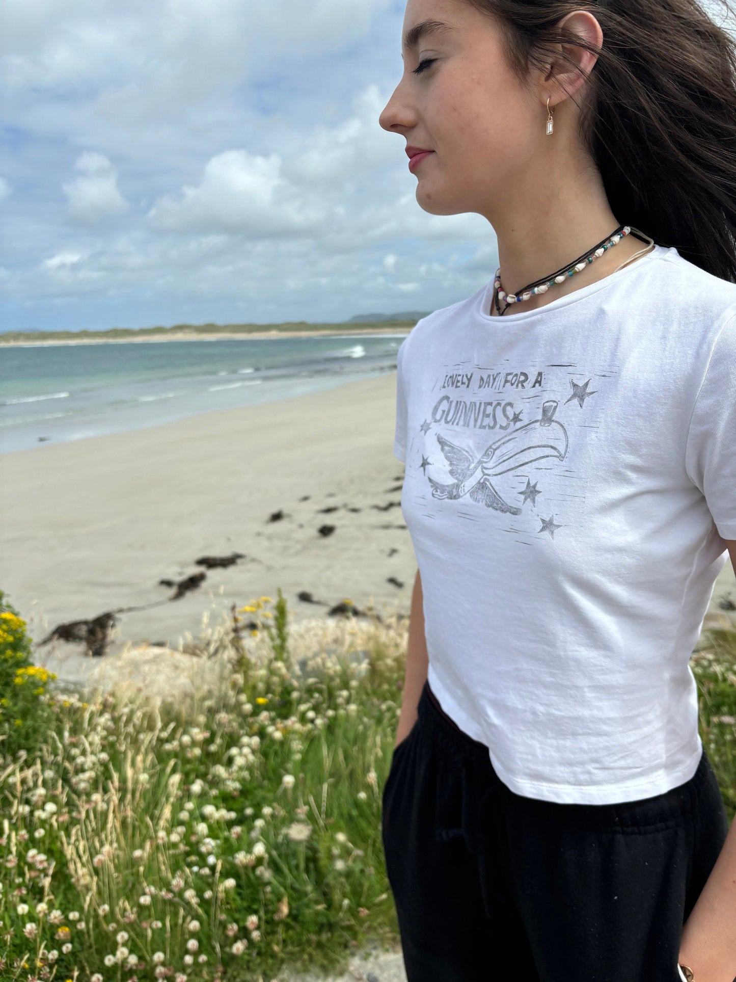 Lino Printed Guinness T-Shirt