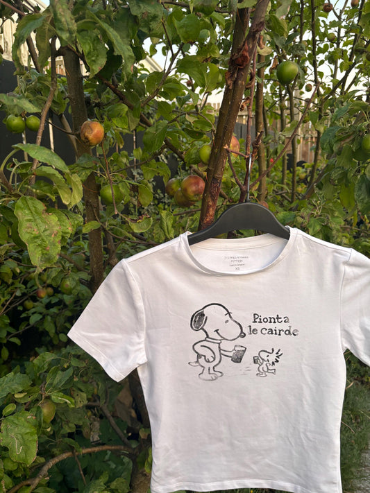 Lino Printed Snoopy T-Shirt