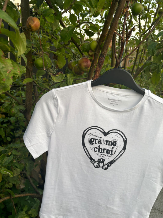 Lino Printed Grá mo Chroì T-Shirt