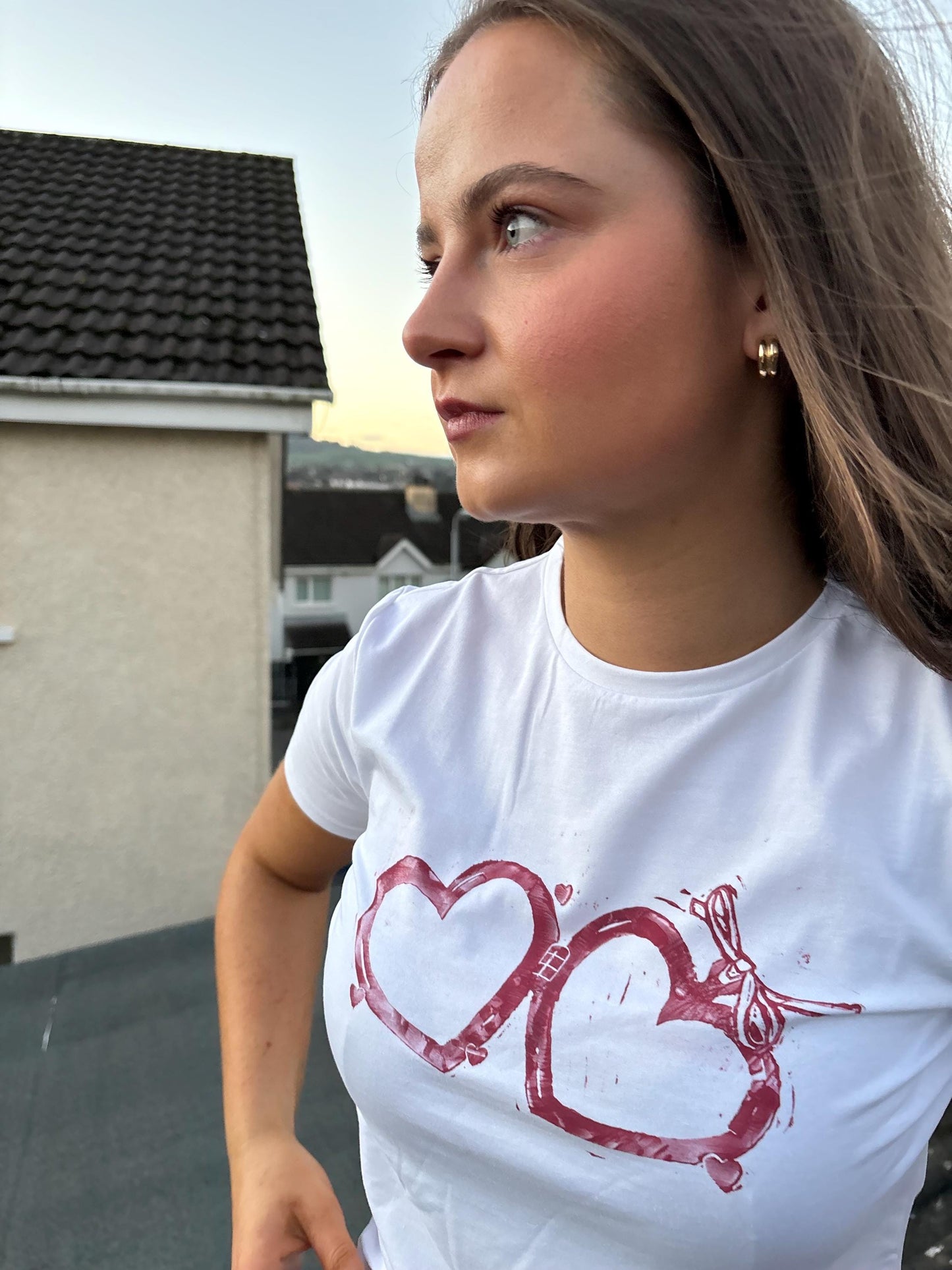 Lino Printed Lovers Locket T-Shirt