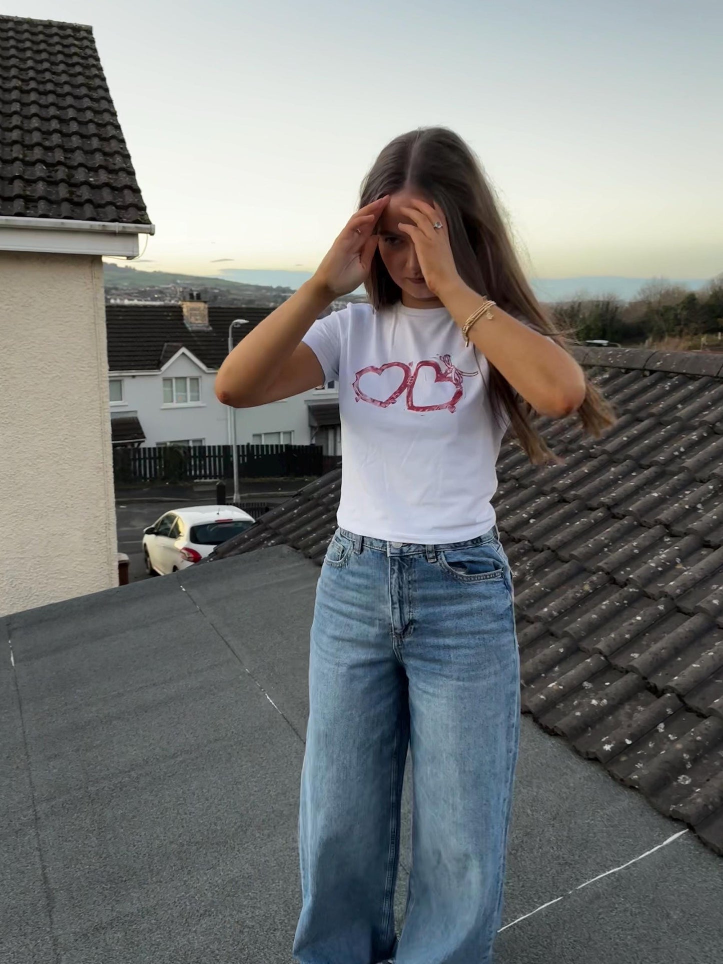 Lino Printed Lovers Locket T-Shirt