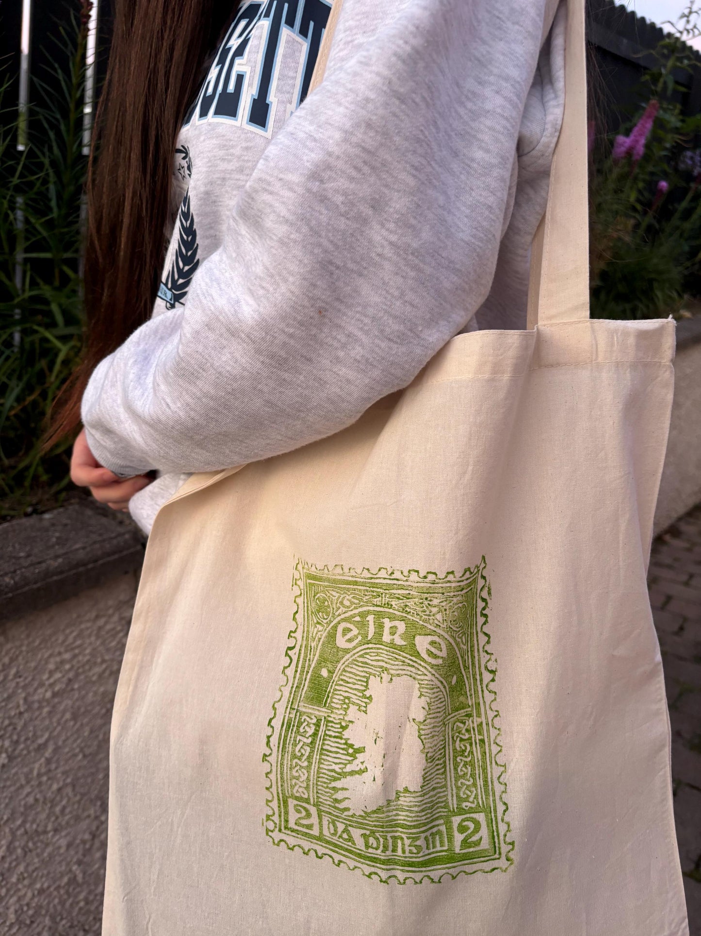 Lino Printed Éire Tote Bag