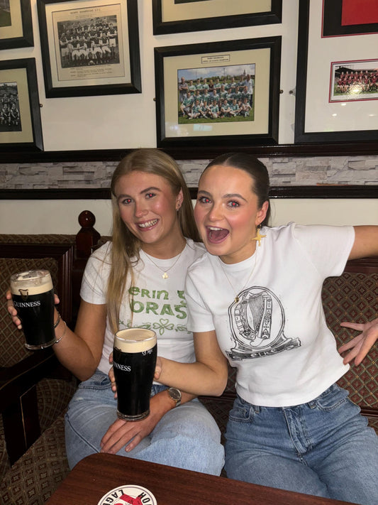 Lino Printed Eire Harp T-Shirt